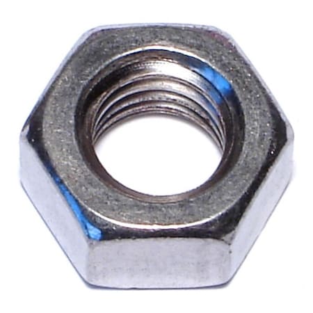 Hex Nut, 7/16-14, 18-8 Stainless Steel, Not Graded, 8 PK